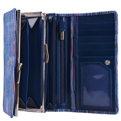 Portfel damski skórzany KEMER 007D/RÓŻ+DF-01-S2-231 - min. zamówienie 20 / 50 / 100 szt.