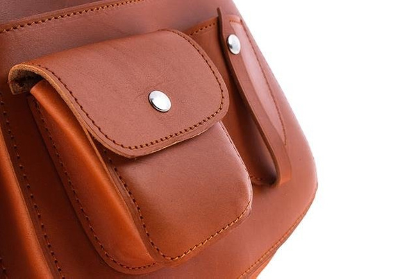 Listonoszka duża torebka KEMER VOOC Vintage P27 Brązowa