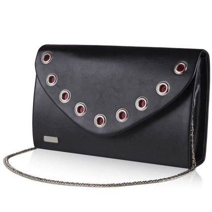 Kopertówka damska z łańcuszkiem KEMER SOLIER F21 Czarna - min. zamówienie 20 / 50 / 100 szt.