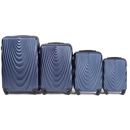 Zestaw 4 walizek WINGS 304 Granatowe