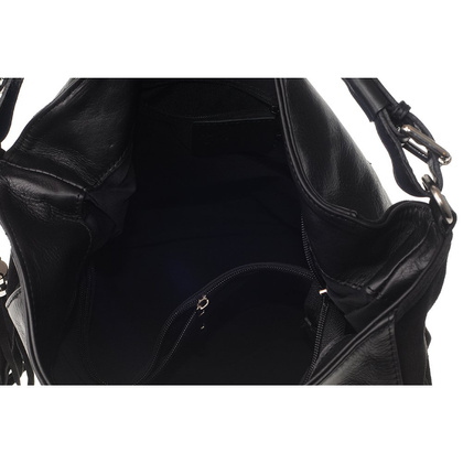 Torebka damska skórzana KEMER 674 Czarna - min. zamówienie 20 / 50 / 100 szt.