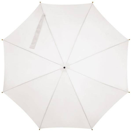 Parasol automatyczny, drewniany NANCY Biały