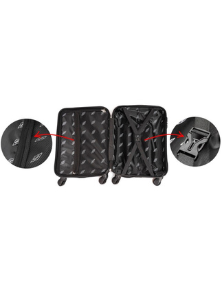 Mała walizka podróżna 663 XM NIEBIESKI METALICZNY