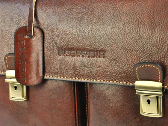 Teczka męska skórzana KEMER ART.2 Brązowa