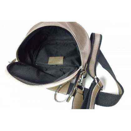 Listonoszka ,chlebak ,nerka Vera Pelle  szeroki pasek ,pojemna A5 Ciemny Beż  VP591TT2