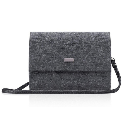 Torebka wizytowa damska KEMER SOLIER F14 Szary Brokat - min. zamówienie 20 / 50 / 100 szt.