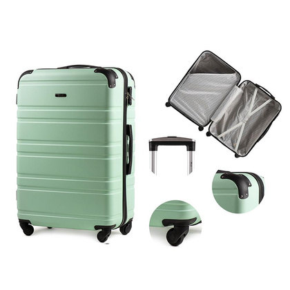 Duża walizka 608 L Czarna