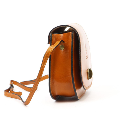 Torebka damska listonoszka, skóra naturalna