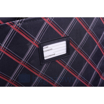 Mała kabinowa walizka PELLUCCI RGL 773 S Czarno Czerwona