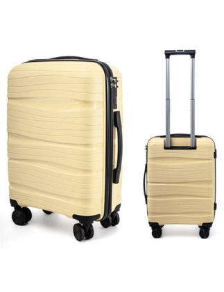 Mała kabinowa walizka PELLUCCI RGL PP3 S Beżowa