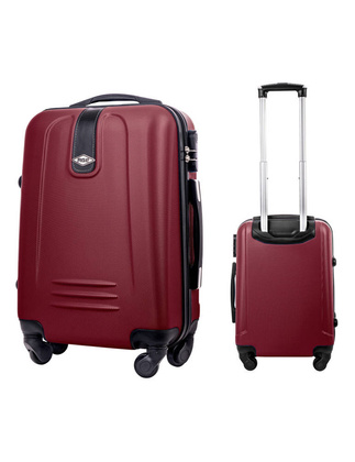 Mała kabinowa walizka PELLUCCI RGL 910 S Bordowa