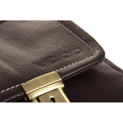 ELEGANCKA TORBA SKÓRZANA KEMER VOOC EP9 BRĄZOWA