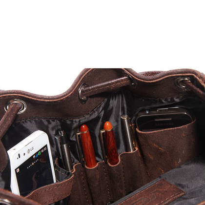 Plecak ze skóry naturalnej KEMER VOOC URBAN RDW6 Czarny