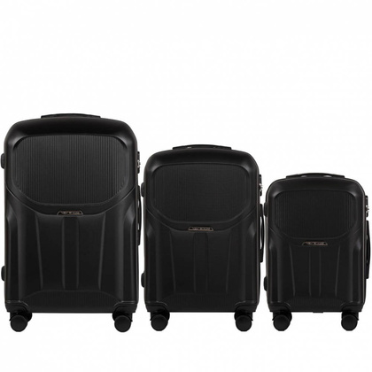 Zestaw 3 walizek WINGS PDT01-3KPL Czarny