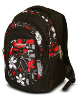 Multikolor || czarno / czerwone kwiaty