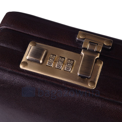 Neseser skórzany BELLUCCI A4-16-S1-154 Brązowy - min. zamówienie 20 / 50 / 100 szt.