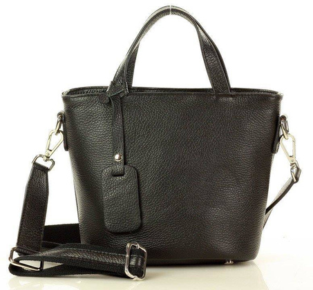 MARCO MAZZINI Torba damska messenger active leather bag czarna - min. zamówienie 20 / 50 / 100 szt.