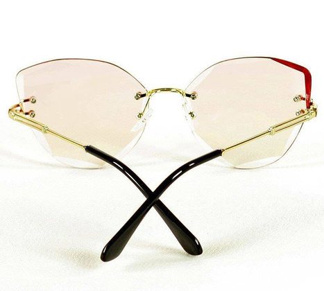 Okulary przeciwsłoneczne MAZZINI CAT EYE różowe - min. zamówienie 20 / 50 / 100 szt.