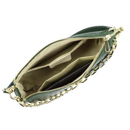 Torebka damska skórzana PELLUCCI 19-88 DOLLARO Zielona