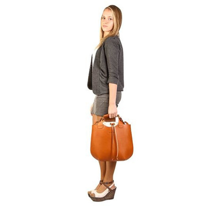 Modna torba, worek KEMER VOOC Vintage  P6 Koniak