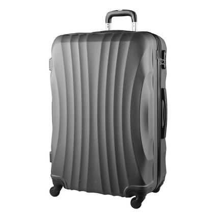 Duża walizka WINGS 159 L Szara
