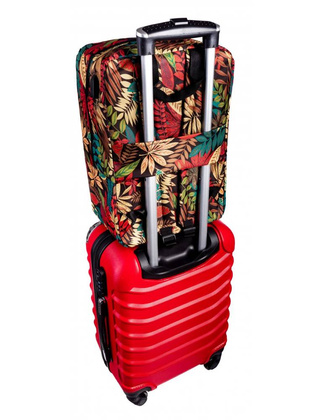 Plecak Torba podróżna podręczna PELLUCCI RGL Wizzair 37A USB Kwiaty