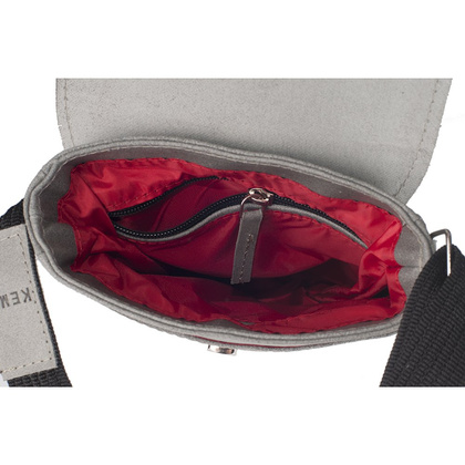 Torba skórzana KEMER S7 Ciemno szara - min. zamówienie 20 / 50 / 100 szt.