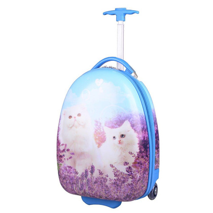 Walizka dziecięca KEMER RGL PIOSENKARKI + Plecak GRATIS Różowa