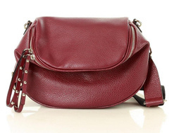 Torebka crossbody sport leather MARCO MAZZINI- bordowy - min. zamówienie 20 / 50 / 100 szt.