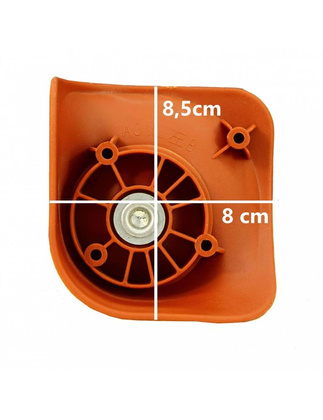 Podwójne Kółko Do Walizki Carbon M7 Część Czarne