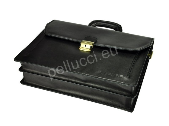 Teczka skórzana KEMER 819-2 Czarna