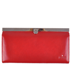 Portfel damski skórzany KEMER D 33 Czerwony - min. zamówienie 20 / 50 / 100 szt.