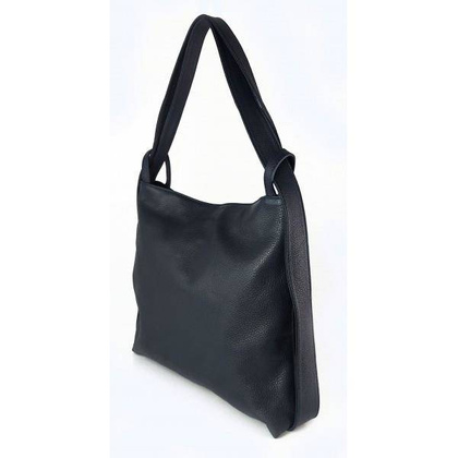 Duży skórzany worek na ramię, plecak XXL Vera Pelle WX754BS Granatowy