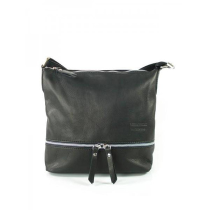 SZARA A5  VERA PELLE TOREBKA SKÓRZANA LISTONOSZKA   VP1033G