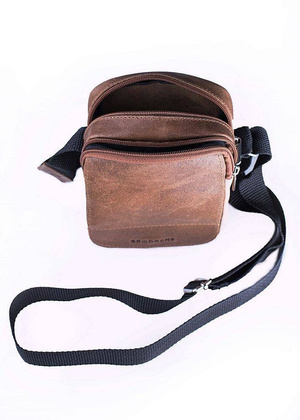 Jasno brązowa listonoszka męska torba na ramię BRØDRENE BL04 - min. zamówienie 20 / 50 / 100 szt.
