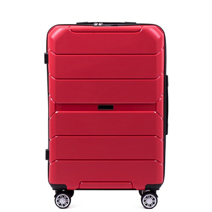 Średnia walizka WINGS PP05 M Czerwona