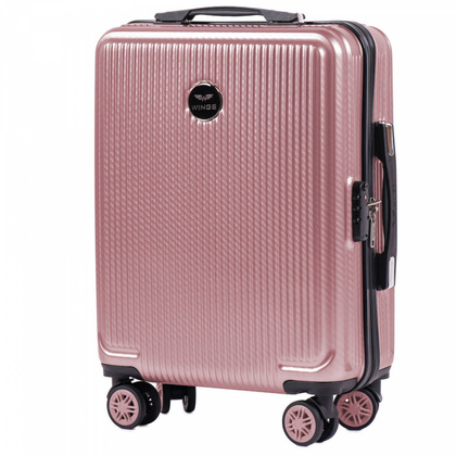 Mała kabinowa walizka WINGS PC565 S Różowa