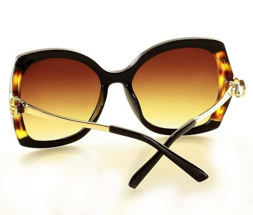 Eleganckie okulary przeciwsłoneczne MAZZINI BUTTERFLY  brąz - min. zamówienie 20 / 50 / 100 szt.