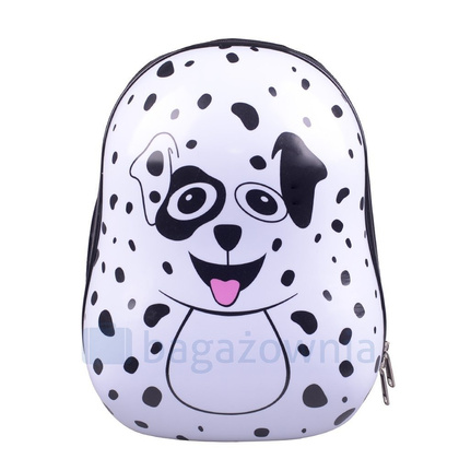 Plecak dziecięcy KEMER RGL PIESEK Biało Czarny