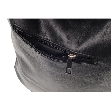 Torebka damska skórzana KEMER 674 Czarna - min. zamówienie 20 / 50 / 100 szt.