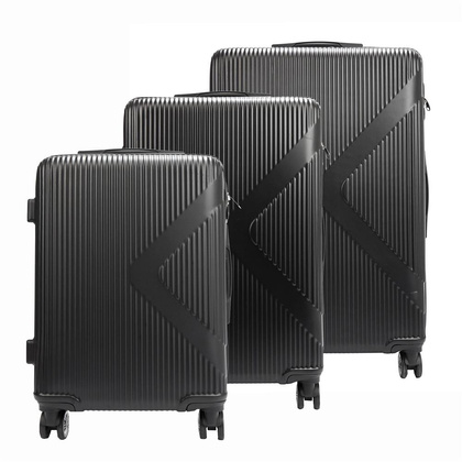 W zestawie 3 walizki Jony 029# x3 Z niebieski KEMER