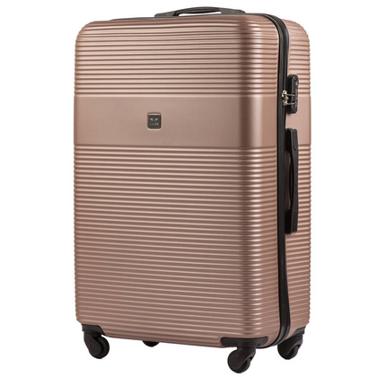 Duża walizka WINGS 5398 L Rose Gold