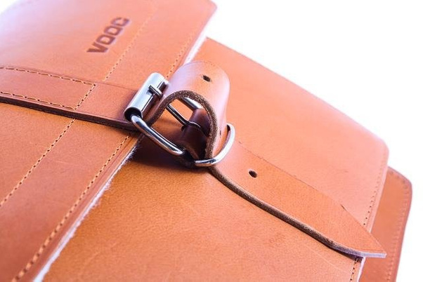 Oryginalna torba skóra KEMER VOOC Vintage P29 brąz