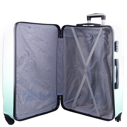 Średnia walizka WINGS AT01 M Jasnozielona