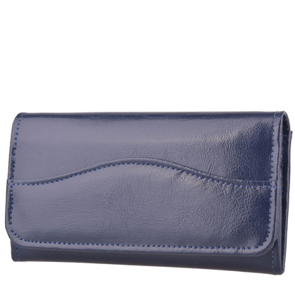 Portfel damski skórzany KEMER P17 Granatowy - min. zamówienie 20 / 50 / 100 szt.