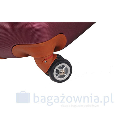 Mała walizka KEMER RGL EXCLUSIVE 6881 S Bordowo brązowa
