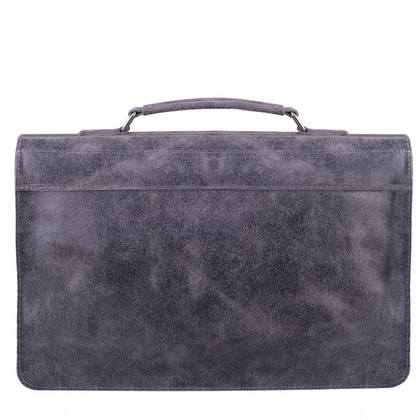 Torba skórzana KEMER TSM16 Antracyt - min. zamówienie 20 / 50 / 100 szt.