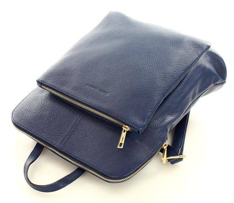 MARCO MAZZINI Plecak damski torebka crossbody A4 indygo granat - min. zamówienie 20 / 50 / 100 szt.