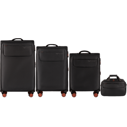 Zestaw 3 walizek+ torba podręczna WINGS TRN01 Grey