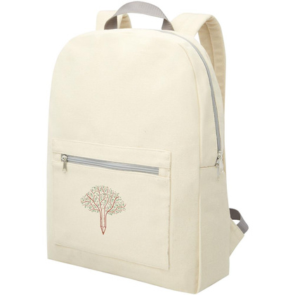 Pheebs plecak z powtórnie przetworzonej bawełny i poliestru, 210 g/m² beżowy